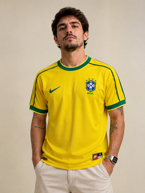 Camisa I Retrô Seleção Brasileira 1998