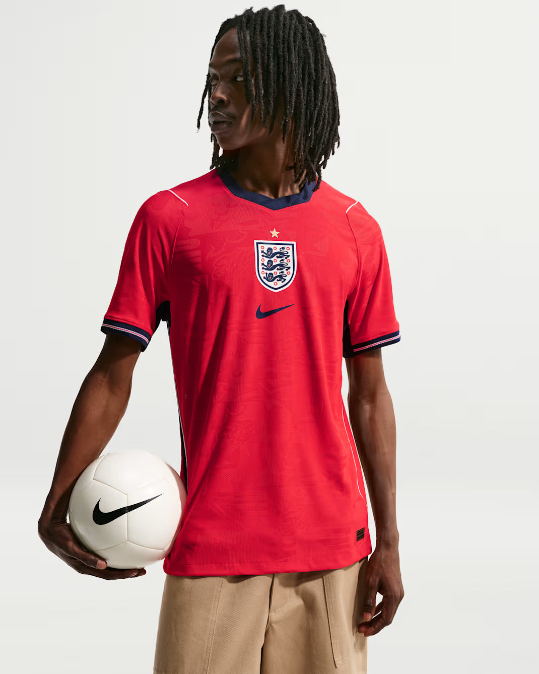 Camisa Seleção Inglaterra 2026/27 Vermelha Versão Jogador