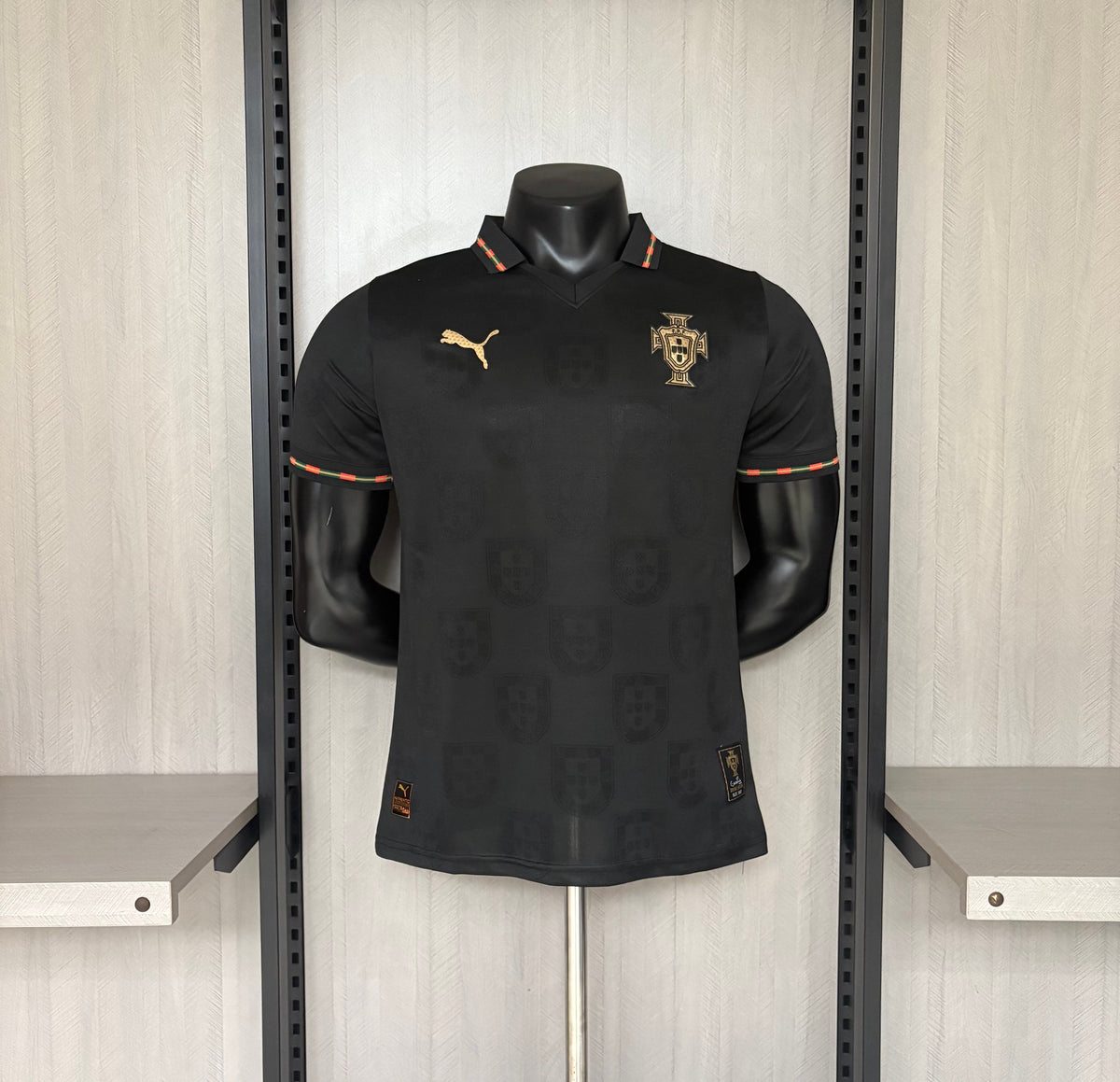 Camisa Seleção Portugal 2026/27 Preta Versão Jogador